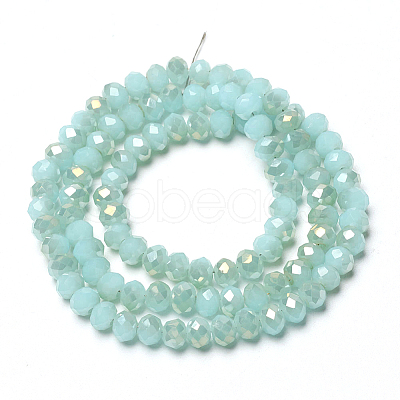 Electroplate Glass Beads Strands EGLA-A034-J4mm-H02-1
