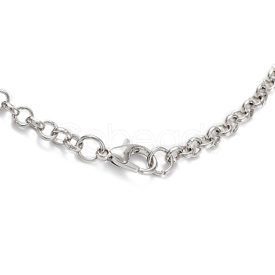 Brass Pendant Necklaces NJEW-P299-A08-P-1