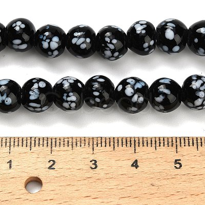 Handmade Lampwork Beads Strands LAMP-H071-01B-06-1