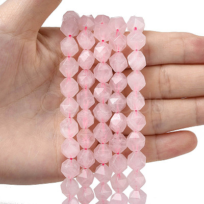 Natural Rose Quartz Beads Strands G-Z119-A41-03-1