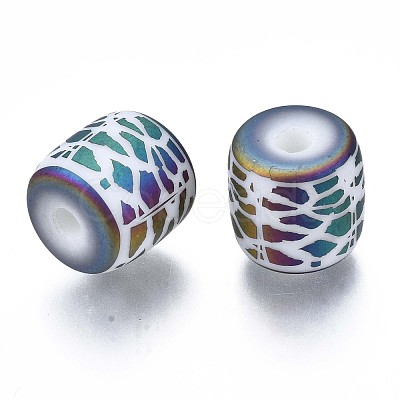 Electroplate Glass Beads EGLA-S196-04B-06-1