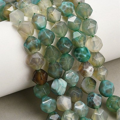Natural Agate(Dyed & Heated) Beads Strands G-K425-B12-01-1