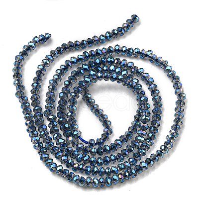 Electroplate Glass Beads Strands EGLA-F149-FR-07-1