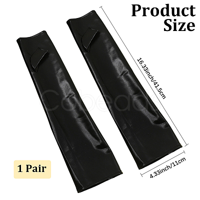 Polyester Long Fingerless Gloves AJEW-WH20018-117B-1