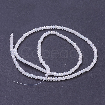 Electroplate Glass Beads Strands EGLA-R048-2mm-36-1