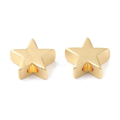 Rack Plating Brass Beads KK-G452-30G-1