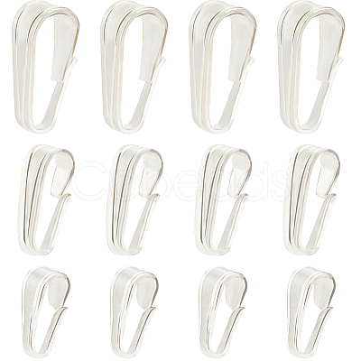 12Pcs 3 Size 925 Sterling Silver Snap on Bails STER-CN0001-20-1