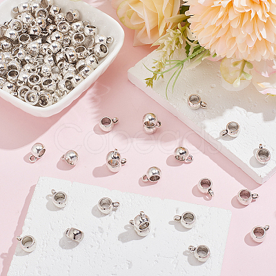 120pcs Tibetan Style Alloy Tube Bails TIBE-LP0001-05-1