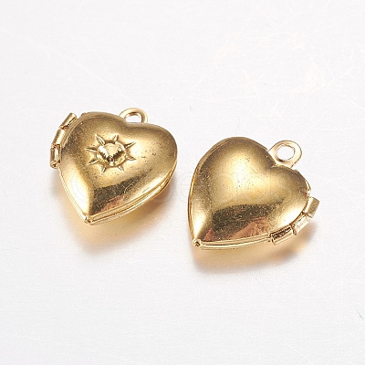 Brass Locket Pendants LS-EC1173-G-1