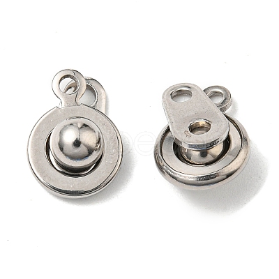 Brass Snap Clasps KK-P164-21P-1