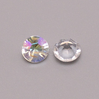 Resin Rhinestone Cabochons LS-RESI-WH0015-23C-01-1