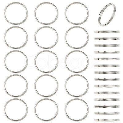 100Pcs Iron Split Key Rings IFIN-FS0001-65A-1