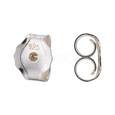 Earring Findings 925 Sterling Silver Ear Nuts X-STER-F015-02-1