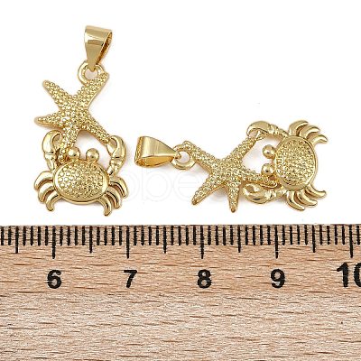 Brass Pendants KK-I358-057G-1