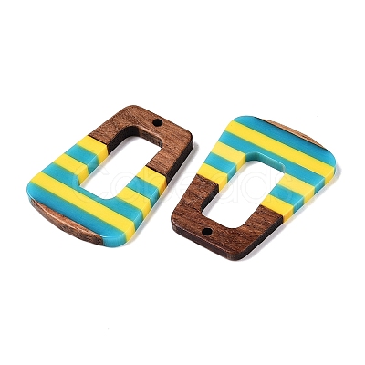 Epoxy Resin & Walnut Wood Pendants RESI-N039-121S-1