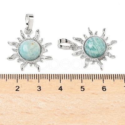 Natural Amazonite Pendants G-F786-08P-26-1