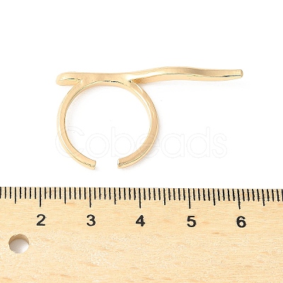 Adjustable Alloy Cuff Rings for Women LS-RJEW-V004-07KCG-1