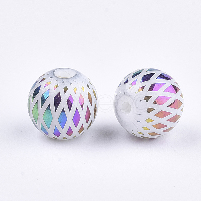 Electroplate Glass Beads X-EGLA-S178-07E-1