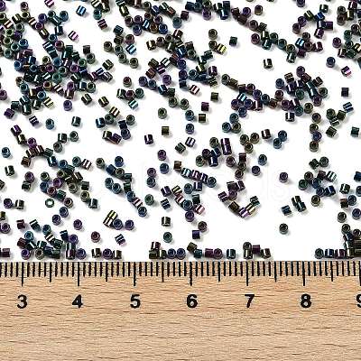 Electroplate Glass Seed Beads SEED-H003-10M-1