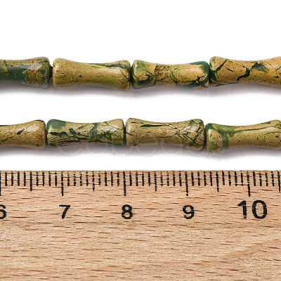 Natural Verdite Stone Beads Strands G-L624-G08-12x5mm-1
