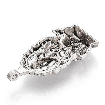 Tibetan Style Alloy Big Pendants X-TIBEP-T002-119AS-NR-1