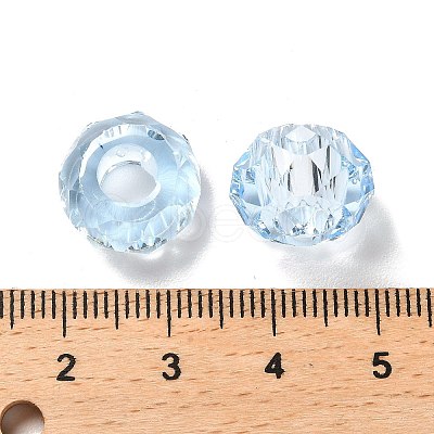 Transparent Resin European Beads RESI-B020-05D-1