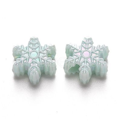 Opaque Acrylic Beads X-SACR-R250-04B-1