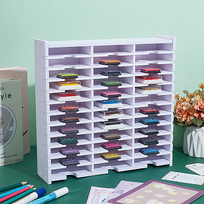 2 Sets 36 Grids PVC Plastic Inkpad Storage Holder ODIS-UN0001-15B-1