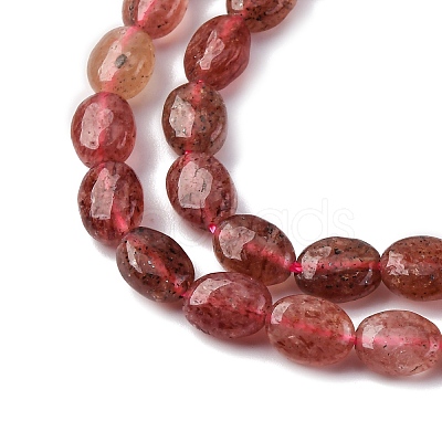 Natural Strawberry Quartz Beads Strands G-Z006-A38-1