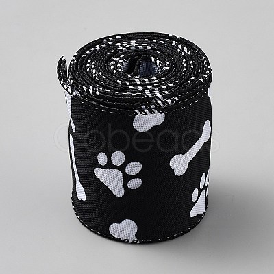 5M Cloth Paw Print Printed Ribbon OCOR-TAC0015-18A-1