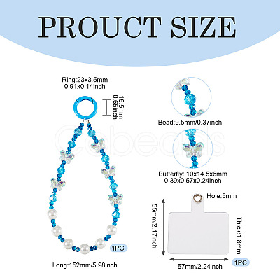 Resin Beads Mobile Straps AJEW-TAC0006-10A-1