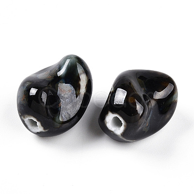 Handmade Porcelain Beads PORC-N008-06-1