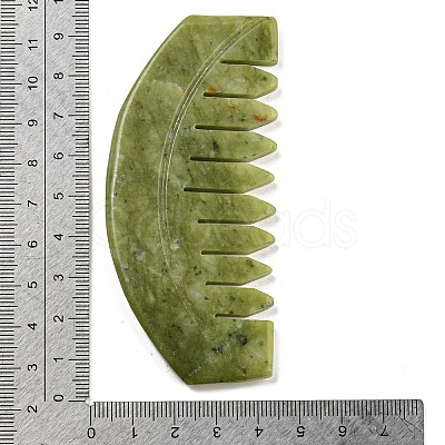 Natural Xiuyan Jade Massage Combs AJEW-K045-01A-1