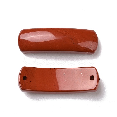 Natural Red Jasper Connector Charms G-D460-02B-1