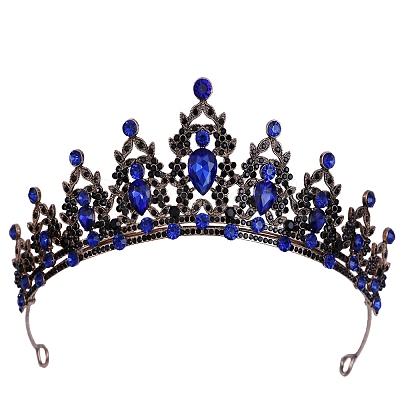 Alloy Rhinestone Crown Hair Bands PW-WG903DF-19-1