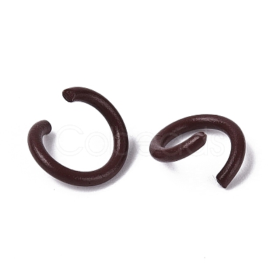 Spray Painted Iron Open Jump Rings IFIN-T017-04B-02-1