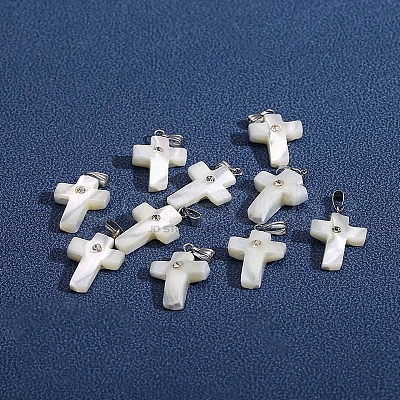 Natural White Shell Pendants LS-PW-WG99836-01-1