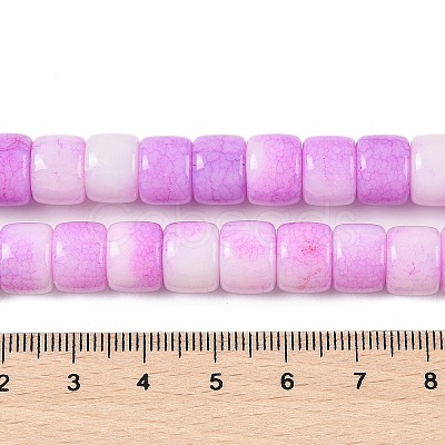 Ombre Effect Dyed Glass Beads Strands GLAA-H037-01C-1