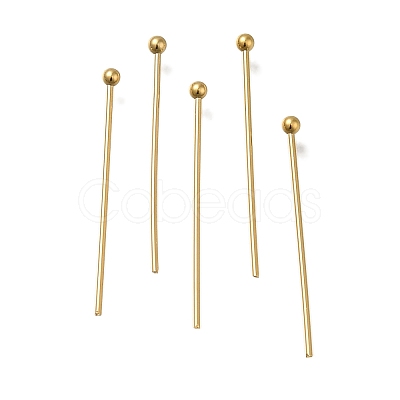 Brass Ball Head Pins KK-H502-03C-G-1
