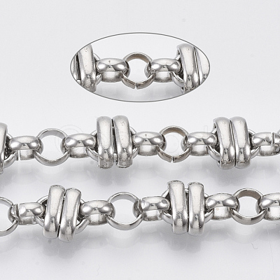 Tarnish Resistant 304 Stainless Steel Link Chains STAS-R100-37-1