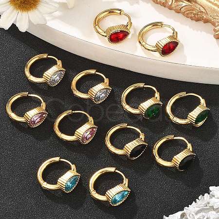 304 Stainless Steel Hoop Earrings EJEW-P309-04G-1