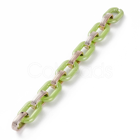 Handmade Opaque Acrylic Cable Chains AJEW-JB00890-03-1