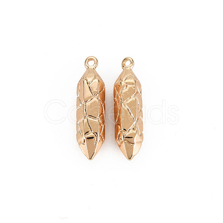 Brass Pointed Pendants X-KK-S356-640-NF-1