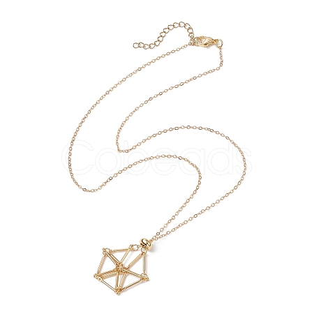 Stainless Steel Macrame Pouch Empty Stone Holder for Pendant Necklace Making NJEW-JN04532-01-1