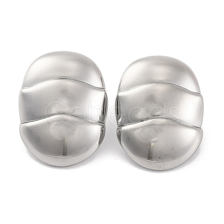 Non-Tarnish 304 Stainless Steel Stud Earrings for Women EJEW-N054-22P-1