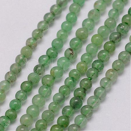 Natural Green Aventurine Bead Strands G-K146-14-2mm-1