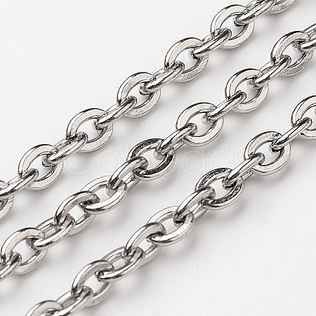 304 Stainless Steel Cable Chains CHS-K002-02-3.5mm-B-1