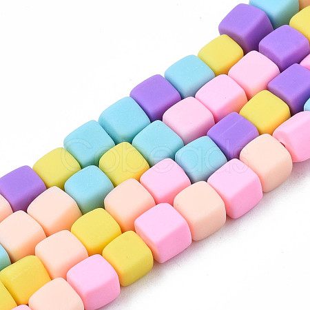 Handmade Polymer Clay Beads Strands CLAY-N008-060-04-1