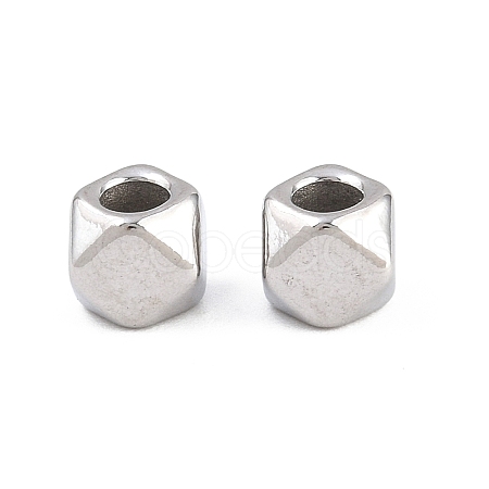 Irregular 304 Stainless Steel Beads STAS-D394-03O-P-1