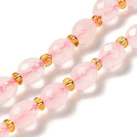 Natural Rose Quartz Beads Strands G-H297-C08-01-1